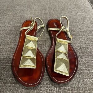 Aldo Metallic Gold Sandals